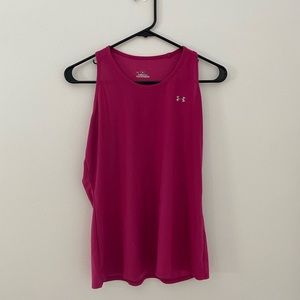 Women’s Pink Under Armour Workout Top: Medium
